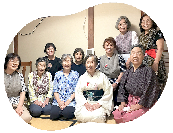 抹茶をたのしむ会の集合写真